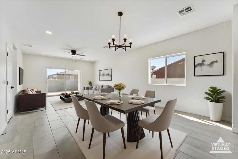 Dining Area Staged