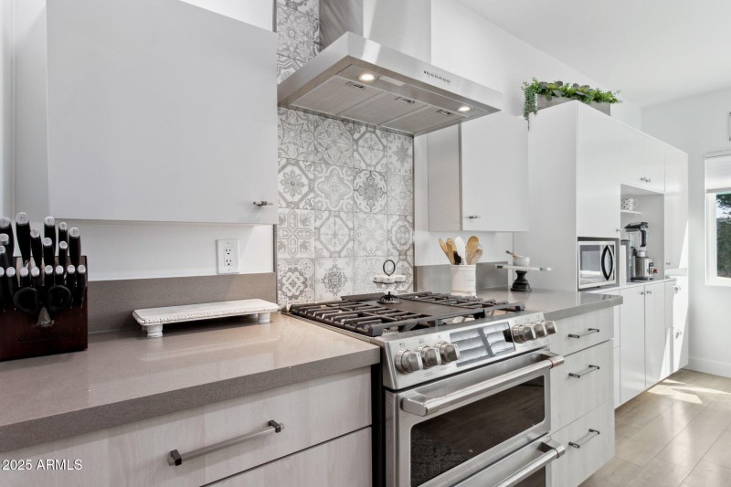 Stainless steel gas range