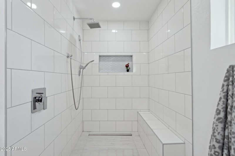 Custom walk in shower