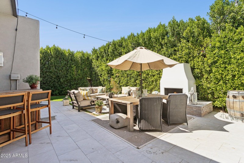 A patio built for entertaining