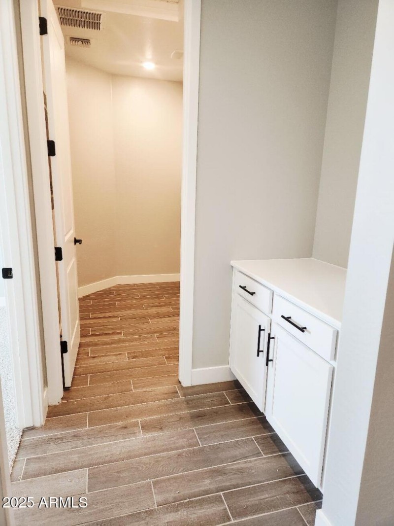 storage to laundry room