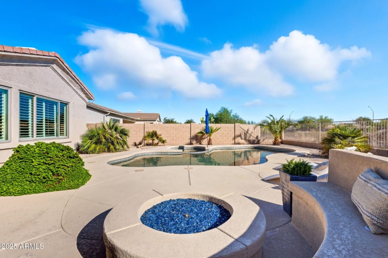 Gas Firepit near Pool