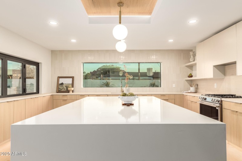 Kitchen with Mountain Views