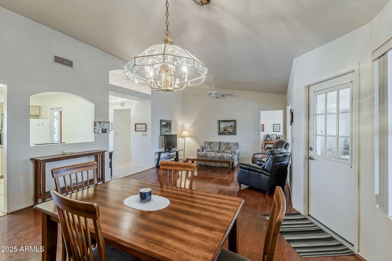 Dining Area and Living Room