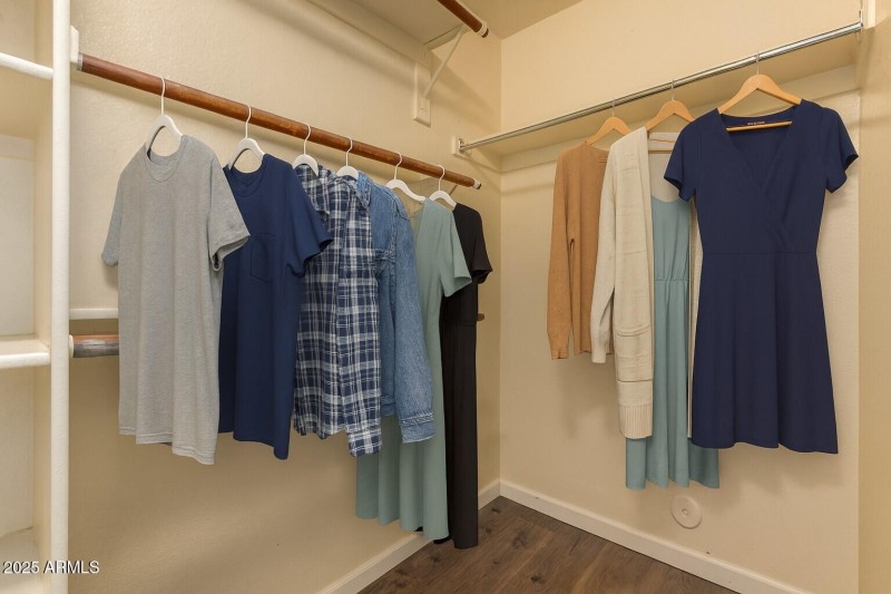 Master Bedroom Closet w virtual staging