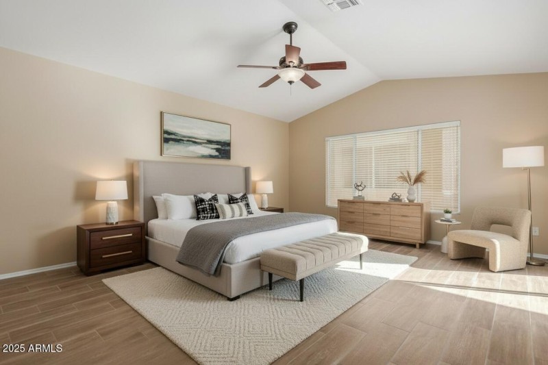 MASTER BEDROOM-staged