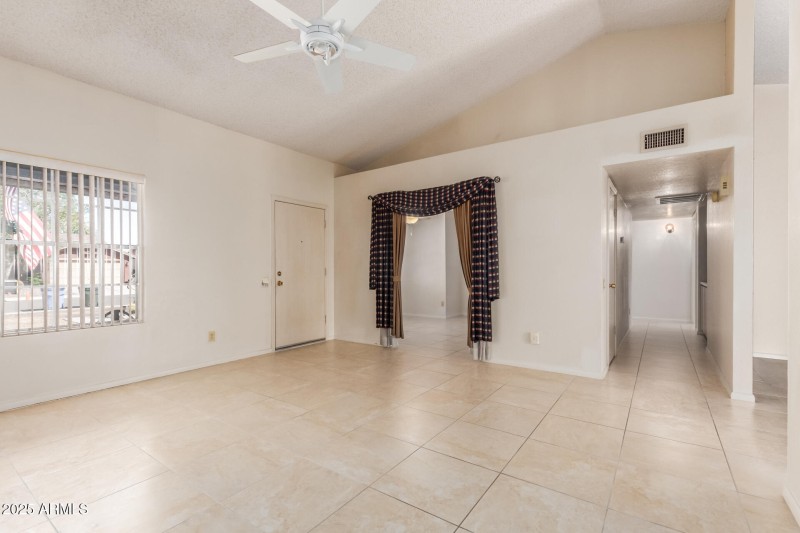 Living Room with entrance to office