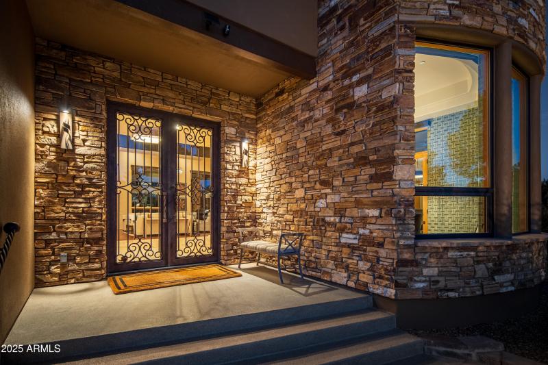 CUSTOM CANTARA IRON & GLASS DOORS