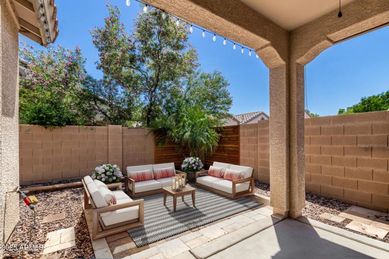 Covered and Extended Patio