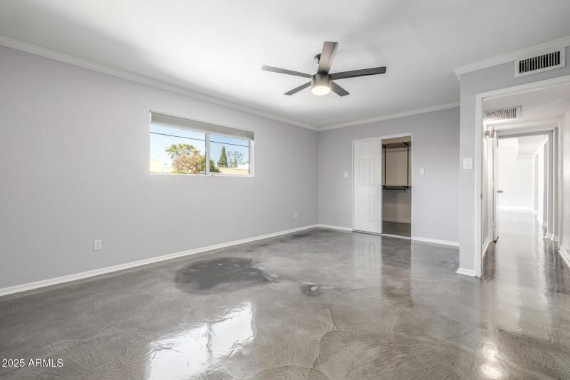 Primary Bedroom with walk in closet and