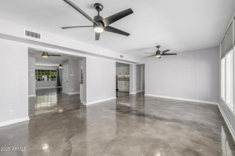 Great room opens into eat in kitchen