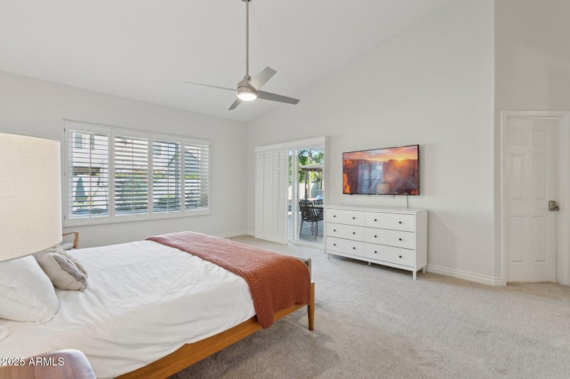 Lovely shutters & a spacious suite