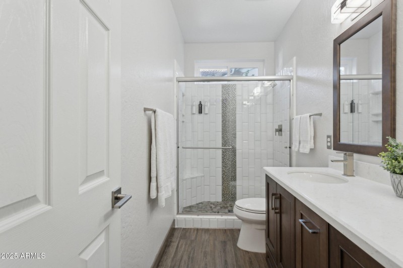 Beautifully remodeled hall bath