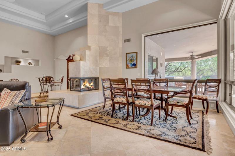 FORMAL DINING + FIREPLACE