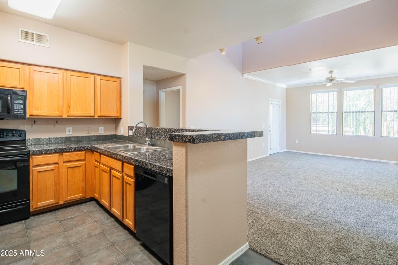 Kitchen and Living Room