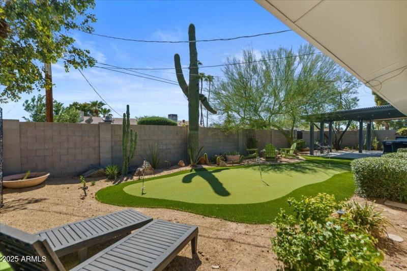 42-Putting green and back yard