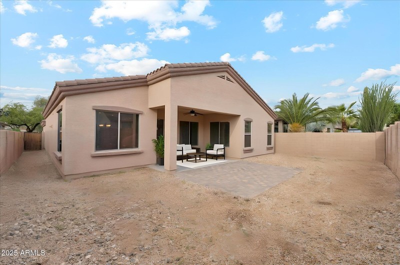 Low Maintenance Yard with Covered Patio