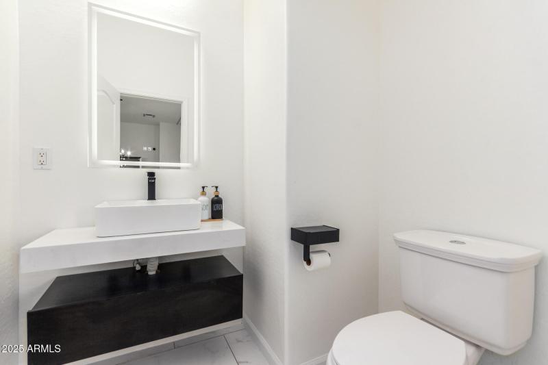 main floor powder room