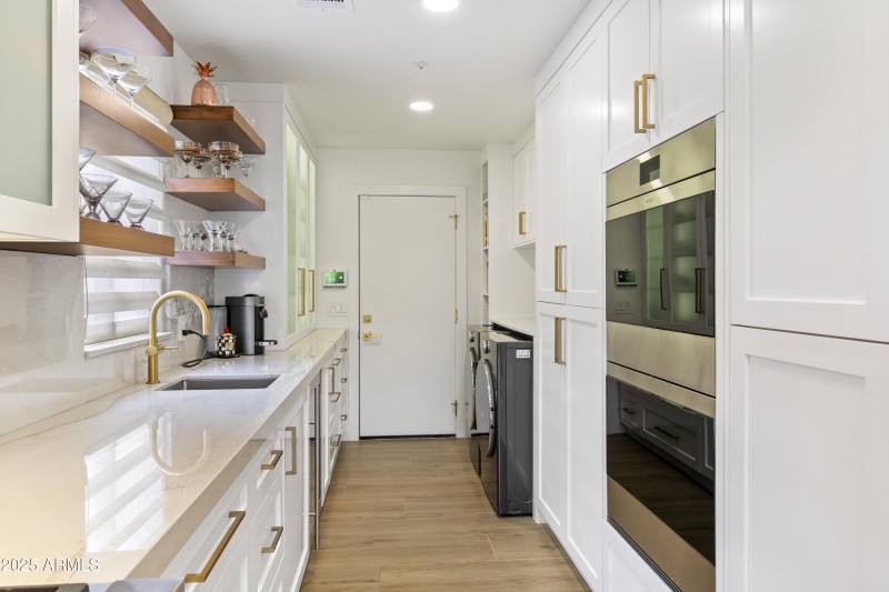 Wet Bar and Wolf Ovens