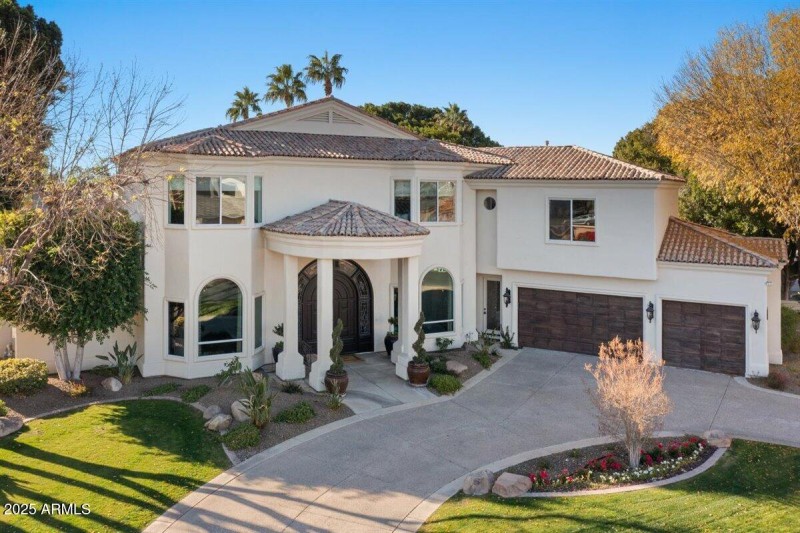 Aerial front of home