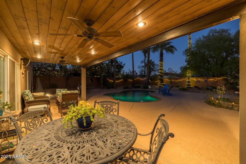 North facing back patio