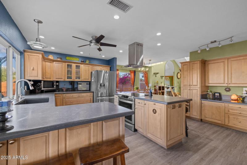 Solid wood kitchen cabinetry