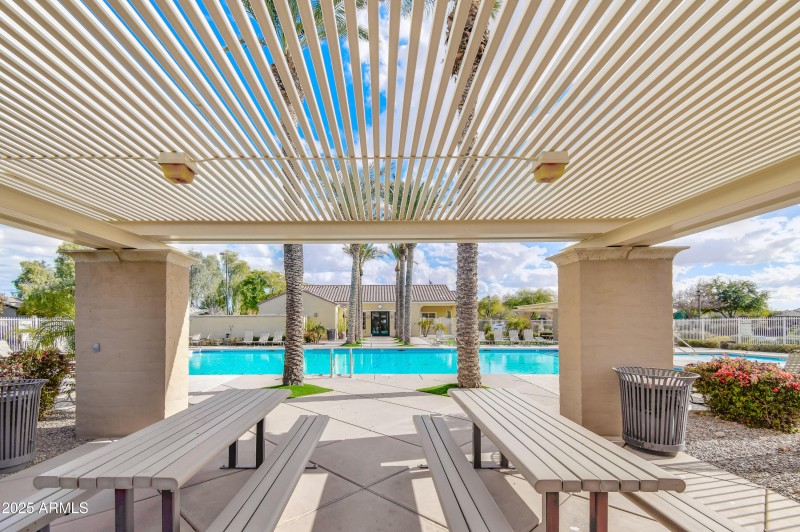 Pergola at pool