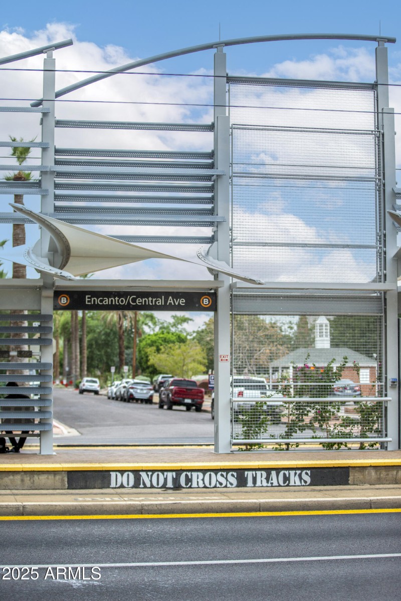 Walk to light rail stop!