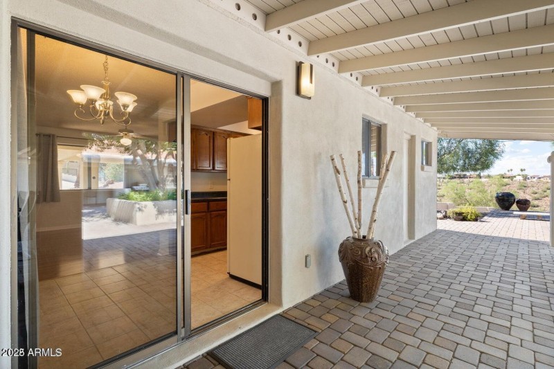 Exit to Patio Area