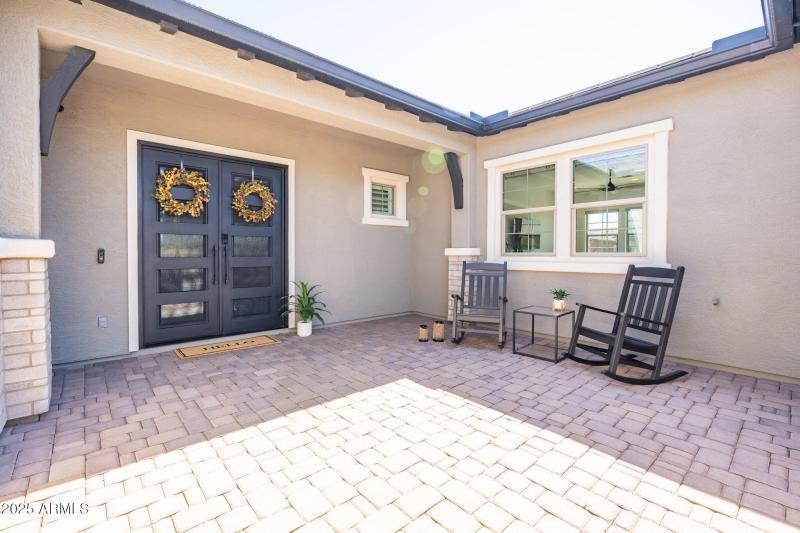 private courtyard entrance
