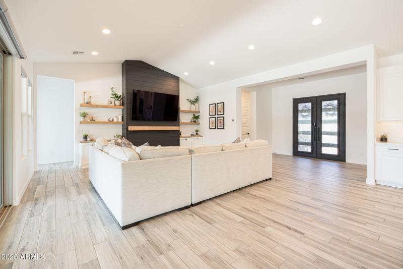 great room and grand entrance