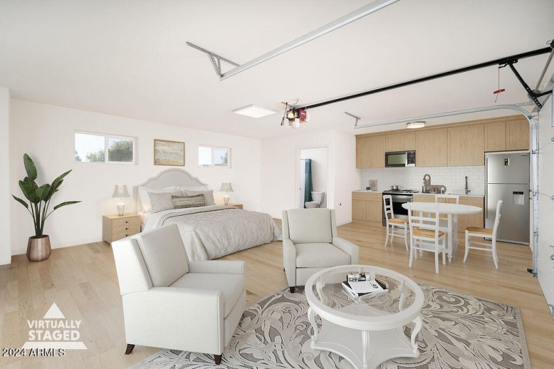 Virtually staged addition