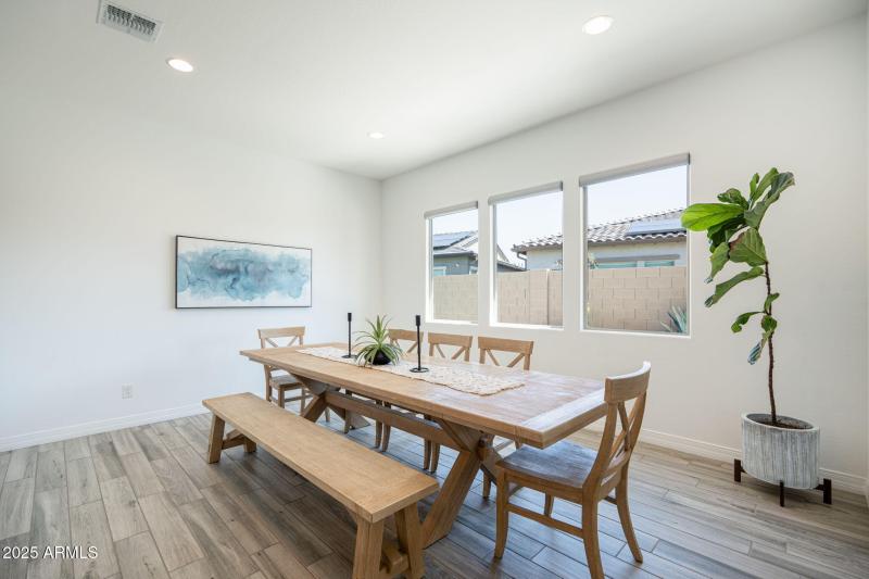 spacious dining room - access to large