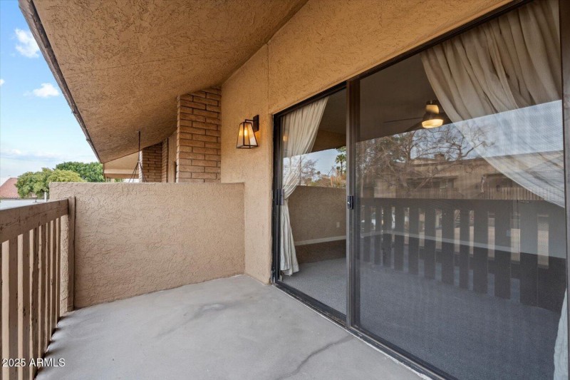 North Facing Balcony