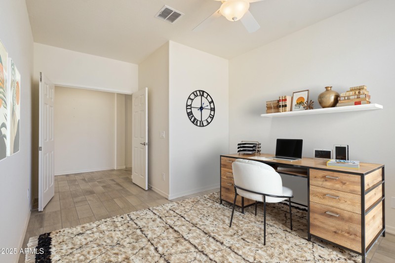 Virtually Staged Den/Office