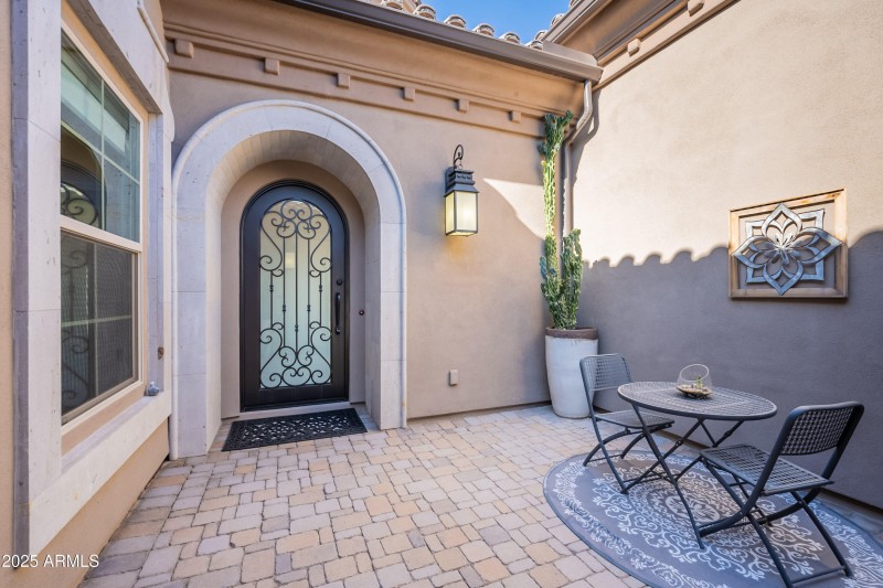 Entry Courtyard Seating Area