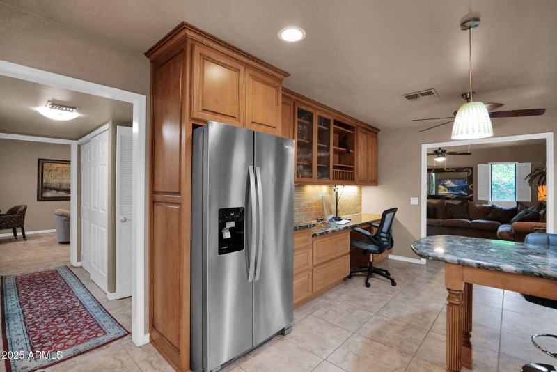 Kitchen open to family room