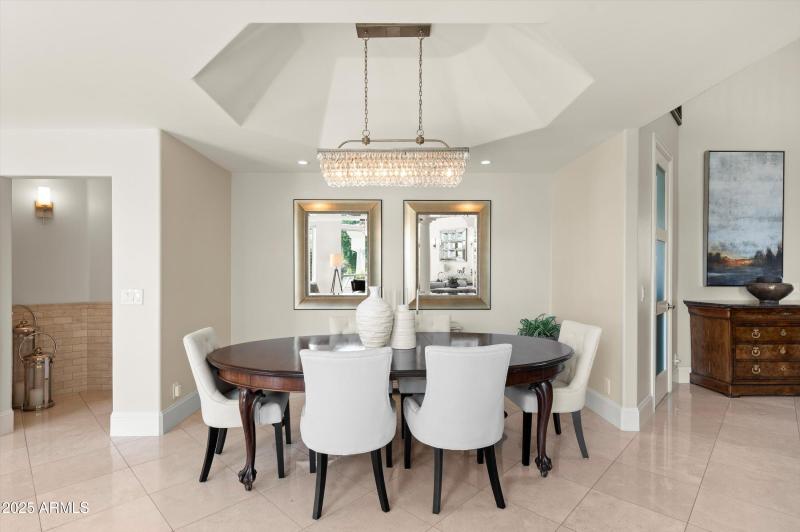 Powder bath off the dining room