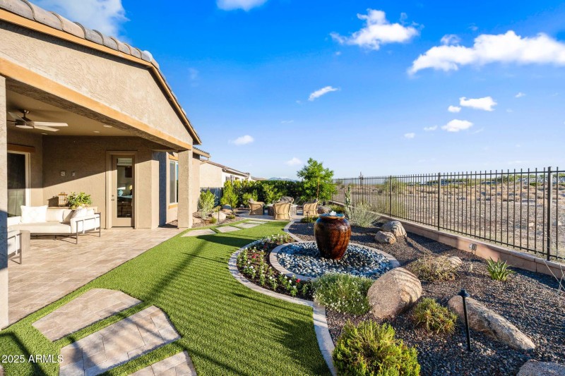 Backyard view to Tee Box