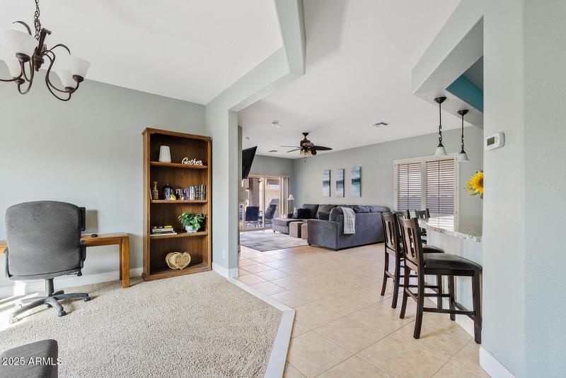 Open concept living area