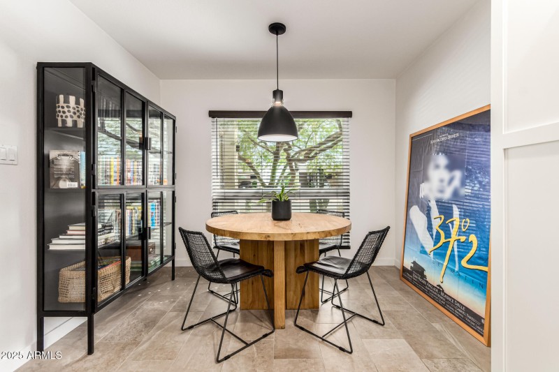 Kitchen Opens to Sunlit Dining Nook