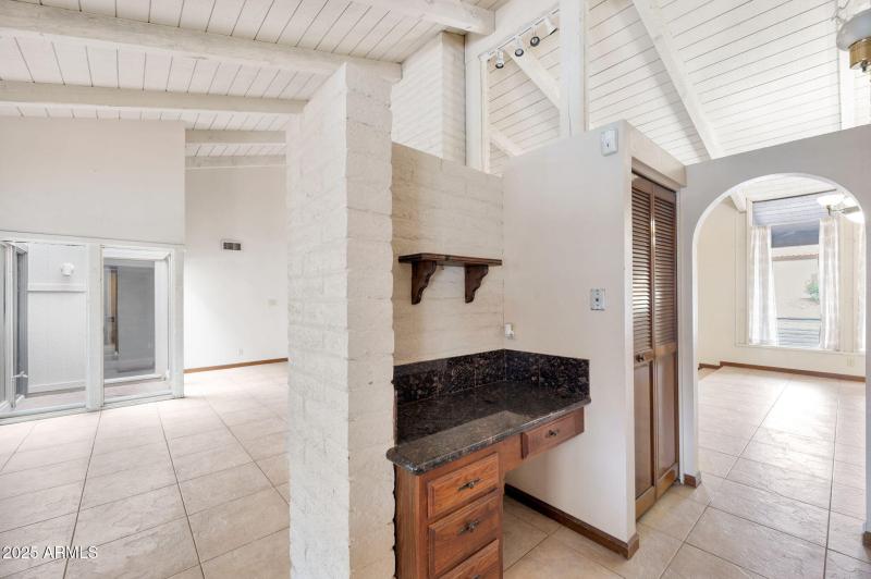 Desk in Kitchen