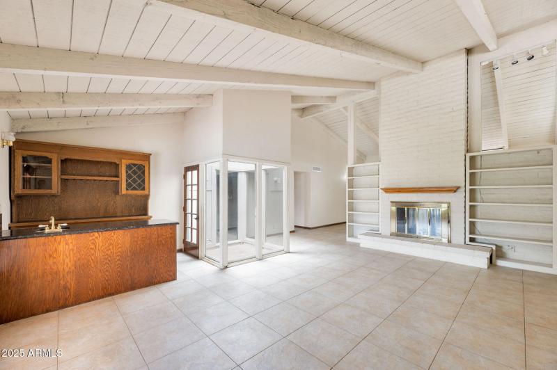 Family Room with Wet Bar