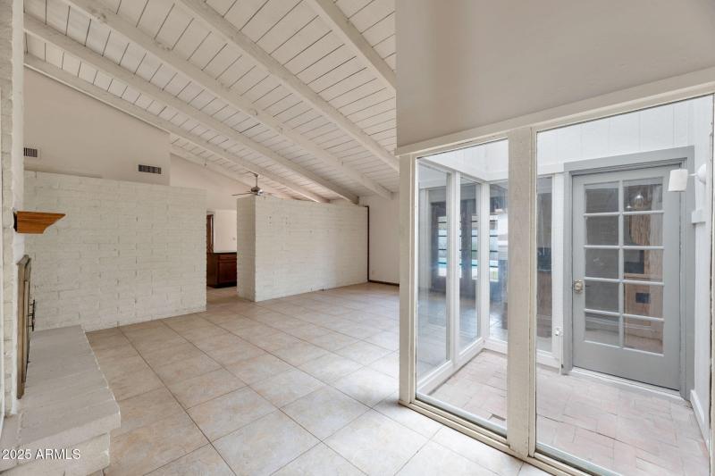 Family Room with Atrium