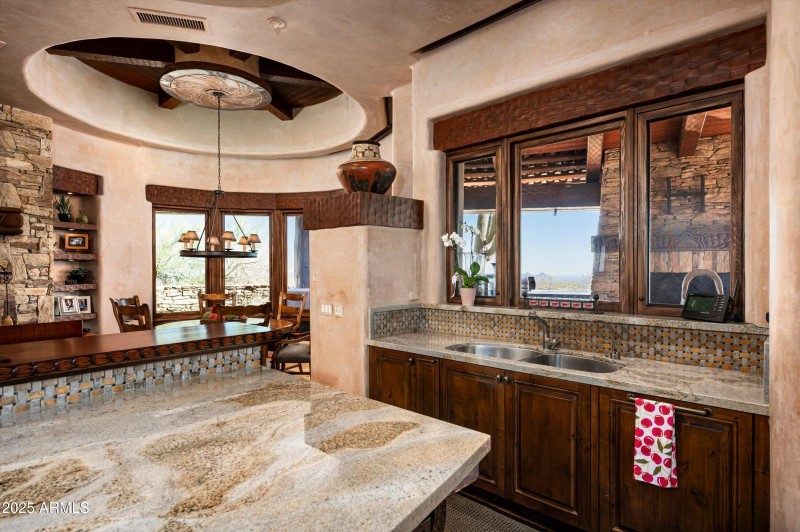 Kitchen open to breakfast nook