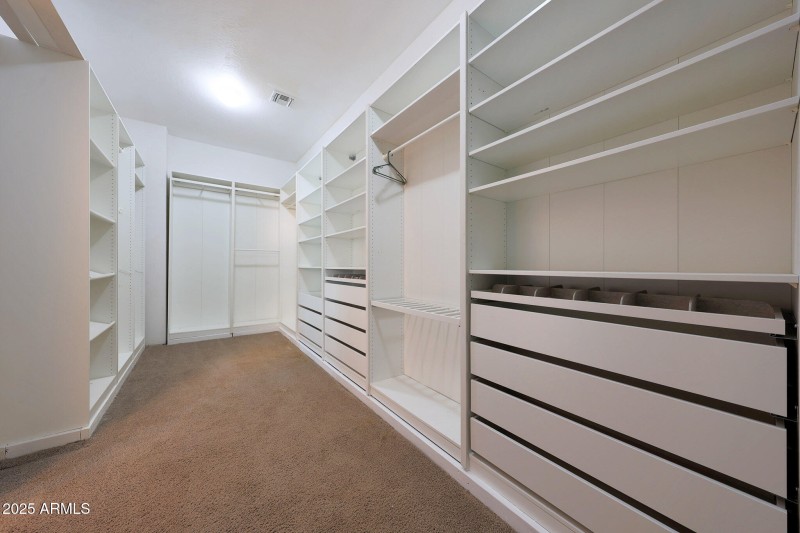 Primary walk in closet