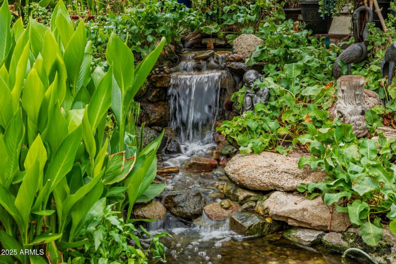 Waterfall to Koi Pond