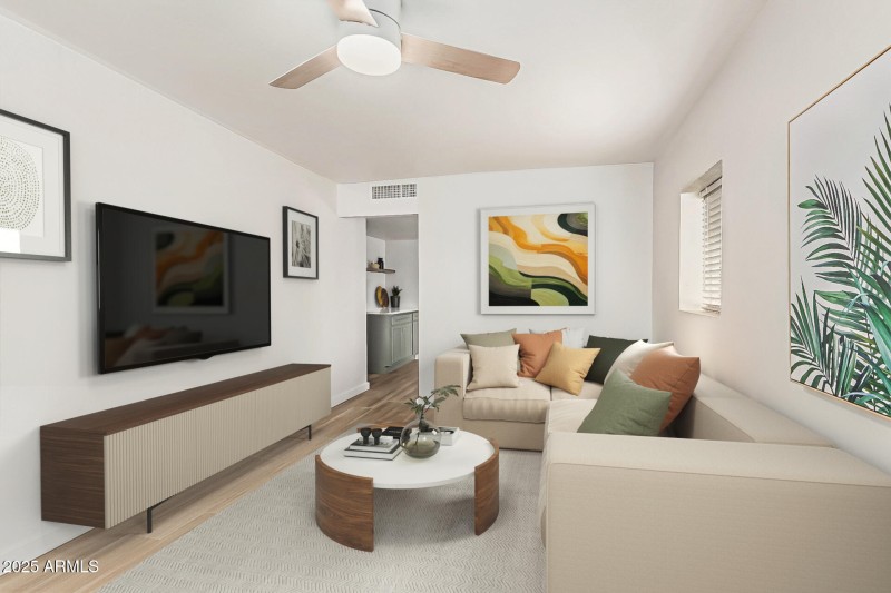 Living Room Virtually Staged