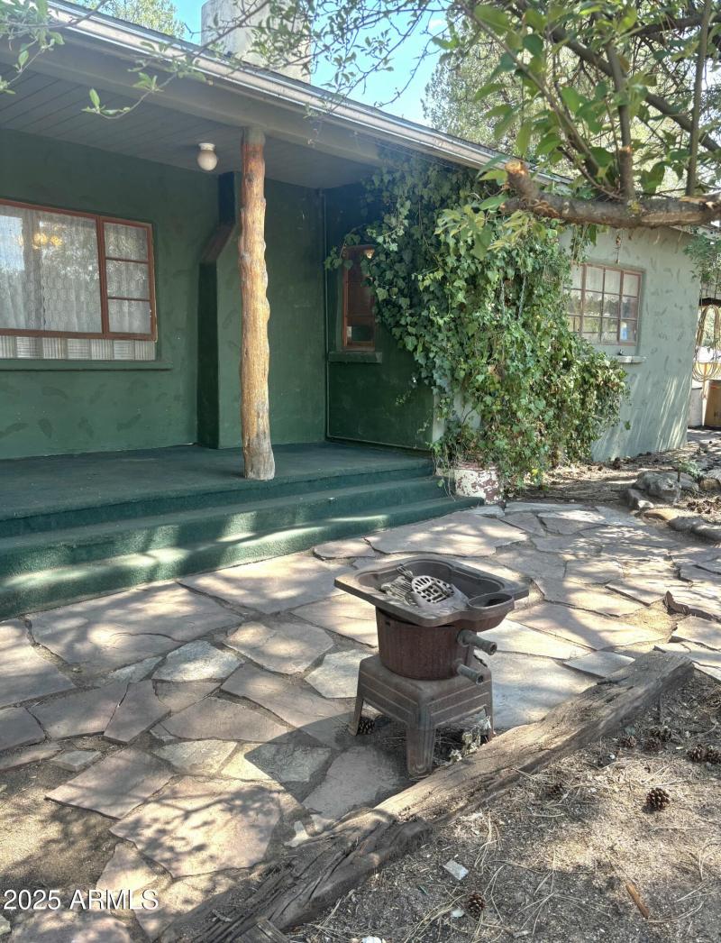 Front Porch & S End of Adobe Hm