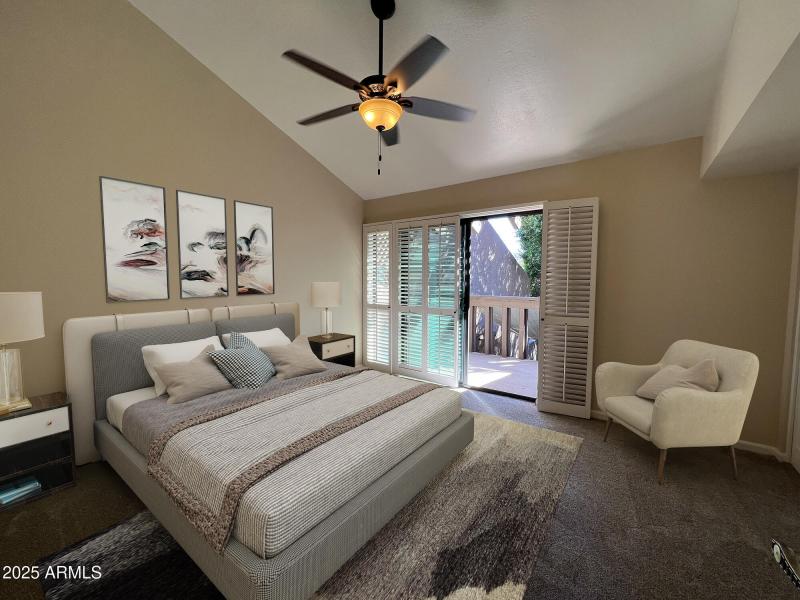 Virtual Staging 2nd Bedroom w/Balcony